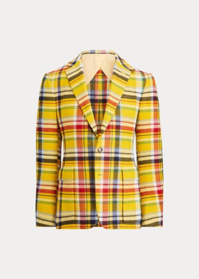 Blazer Ralph Lauren Hombre Amarillos / Multicolor - Handmade Cashmere - XMQGD7529